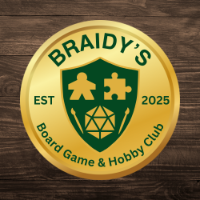 Braidy's Board Game & Hobby Club logo
